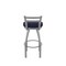 Holland Bar Stool Co OD411 Jackie Low Back Stainless Steel 25 Swivel Outdoor Counter Stool with Breeze Sapphire Seat OD41125SSOD001 - alternate 2